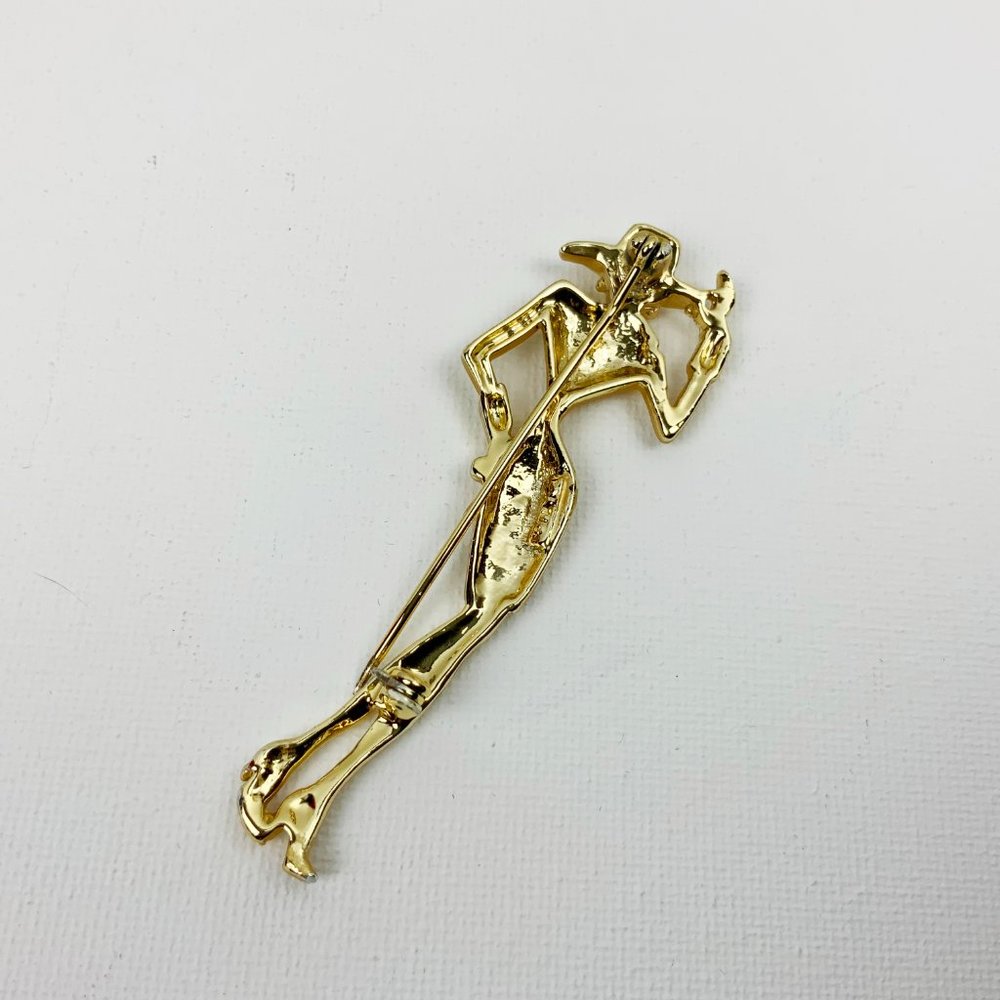 Vintage 1980s Lady Remington Signed AJC Brooch - Picture 12 of 16